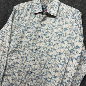 Robert‎ Graham Mens Classic Fit Button Down Shirt Abstract Print Small